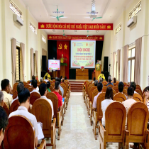 UBND xã Vĩnh Hưng tổ chức Hội nghị tập huấn, bồi dưỡng kiến thức pháp luật cho cán bộ và Nhân dân trên địa bàn xã