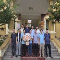 Lãnh đạo xã Vĩnh Hưng chúc mừng lực lượng Cảnh sát nhân dân nhân kỷ niệm 64 năm Ngày truyền thống