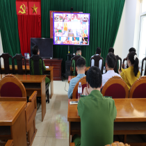 Xã Vĩnh Hưng tham dự Hội nghị trực tuyến đánh giá tiến độ thực hiện Đề án 06 trong 6 tháng đầu năm 2026